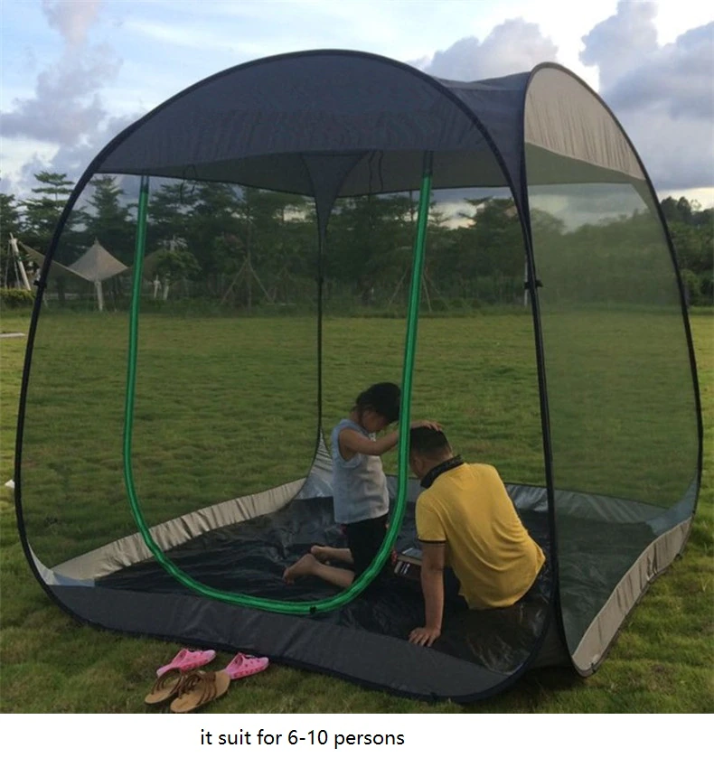 Cheap Goat Tents Ultralight Outdoor Mosquito Net Garden Tent Sun Shelter Summer 6 10 people Breathable Gauze tent Anti Mosquito tent Tents 